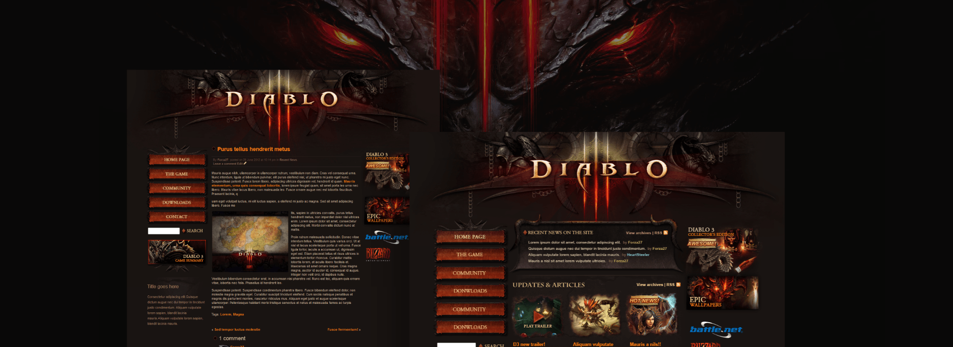 Diablo 3 Wordpress